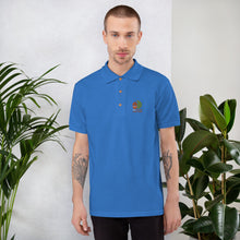 Load image into Gallery viewer, Blue Embroidered Polo Shirt
